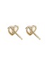 Detail View - Click To Enlarge - JOHN HARDY - JH Essentials Heart 14K Gold Diamond Stud Earrings