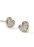 Detail View - Click To Enlarge - JOHN HARDY - JH Essentials Heart 14K Gold Diamond Stud Earrings
