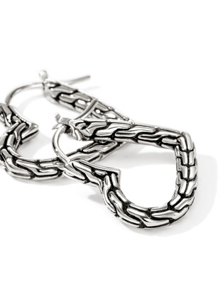 Detail View - Click To Enlarge - JOHN HARDY - JH Essentials Heart Sterling Silver Hoop Earrings