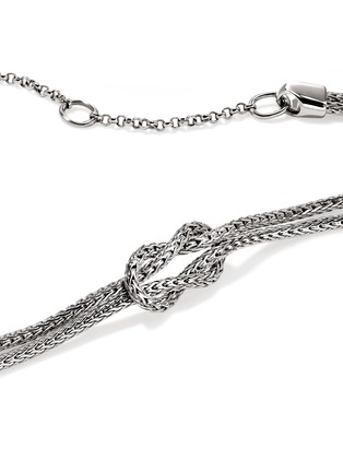 Detail View - Click To Enlarge - JOHN HARDY - Love Knot Sterling Silver Necklace — Size 16-19