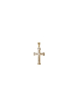 Detail View - Click To Enlarge - JOHN HARDY - JH Essentials 14K Gold Diamond Cross Pendant Necklace