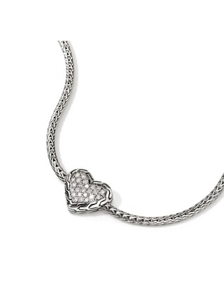 Detail View - Click To Enlarge - JOHN HARDY - JH Essentials Heart Sterling Silver Diamond Braclet — US