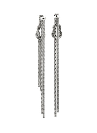 Detail View - Click To Enlarge - JOHN HARDY - Love Knot Sterling Silver Diamond Drop Earrings