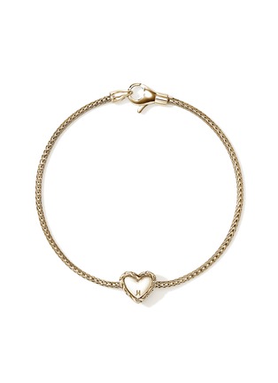 Detail View - Click To Enlarge - JOHN HARDY - JH Essentials Heart 14K Gold Diamond Bracelet — Size US