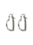 Detail View - Click To Enlarge - JOHN HARDY - JH Essentials Heart Sterling Silver Diamond Hoop Earrings