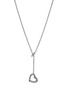 Detail View - Click To Enlarge - JOHN HARDY - JH Essentials Heart 14K Gold Sterling Silver Diamond Lariat Necklace