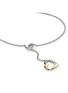 Detail View - Click To Enlarge - JOHN HARDY - JH Essentials Heart 14K Gold Sterling Silver Diamond Lariat Necklace
