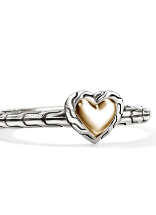 Detail View - Click To Enlarge - JOHN HARDY - JH Essentials Heart 14K Gold Sterling Silver Ring — Size 6
