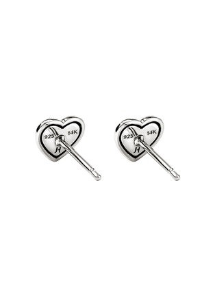 Detail View - Click To Enlarge - JOHN HARDY - JH Essentials Heart 14K Gold Sterling Silver Stud Earrings