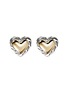 JOHN HARDY JH Essentials Heart 14K Gold Sterling Silver Stud Earrings