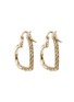 Detail View - Click To Enlarge - JOHN HARDY - JH Essentials Heart 14K Gold Diamond Hoop Earrings