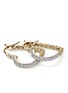 Detail View - Click To Enlarge - JOHN HARDY - JH Essentials Heart 14K Gold Diamond Hoop Earrings