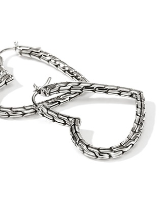 Detail View - Click To Enlarge - JOHN HARDY - JH Essentials Heart Sterling Silver Hoop Earrings