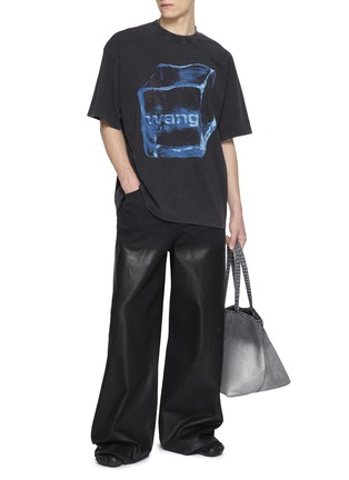 Figure View - Click To Enlarge - ALEXANDERWANG - Hotfix Ice Cube Graphic Cotton T-shirt