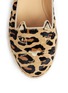 Detail View - Click To Enlarge - CHARLOTTE OLYMPIA - 'Capri Cats' leopard print pony hair flats