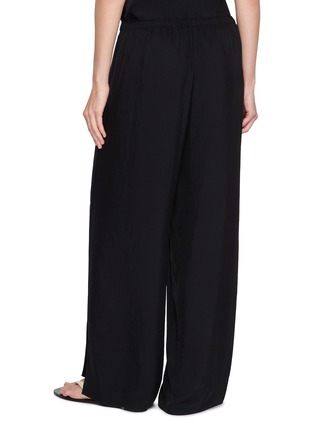 Back View - Click To Enlarge - THEORY - Elasticated Wide Leg Pants