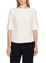 THEORY Admiral Crepe Boatneck Top