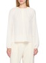 THEORY Silk Georgette Button-Front Blouse