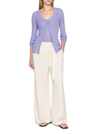 Figure View - Click To Enlarge - THEORY - Semi Sheer Knit Tank Top