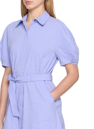  - THEORY - Puff Sleeve Belted Mini Dress