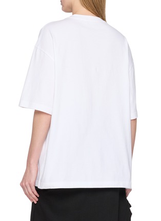 Back View - Click To Enlarge - WE11DONE - Necklace Print Oversized Cotton T-Shirt