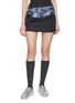 WE11DONE Trompe-l'œil Belt Graphic Mini Skirt