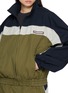  - WE11DONE - Colourblock Stand Collar Washed Cotton Track Jacket