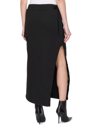 Back View - Click To Enlarge - WE11DONE - Twisted Cotton Maxi Skirt