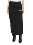 WE11DONE Twisted Cotton Maxi Skirt