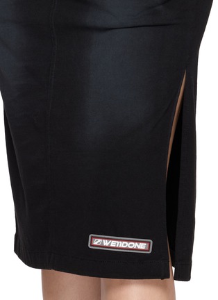  - WE11DONE - Side Slit Cotton Jersey Skirt