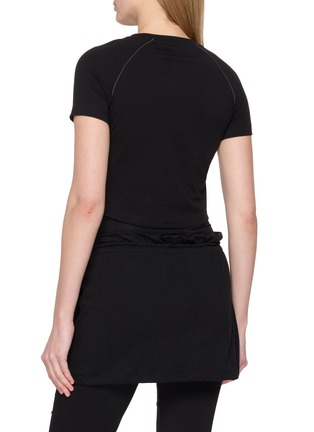 Back View - Click To Enlarge - WE11DONE - Sporty Fitted Raglan T-Shirt