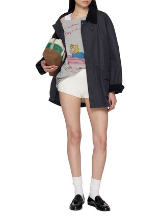 Figure View - Click To Enlarge - MARGESHERWOOD - X Peanuts Single Girls Club Off-Shoulder T-Shirt