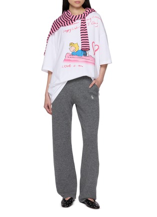 Figure View - Click To Enlarge - MARGESHERWOOD - X Peanuts Single Girls Club Off-Shoulder T-Shirt