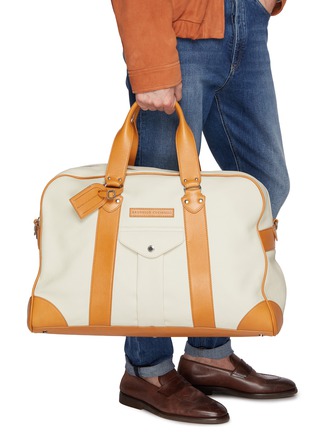 Figure View - Click To Enlarge - BRUNELLO CUCINELLI - Street Leather Travel Bag