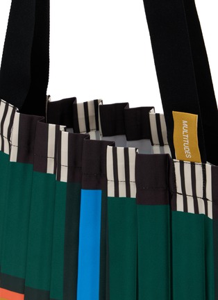 Detail View - Click To Enlarge - MULTITUDES - Orosei Pleated Satin Tote Bag