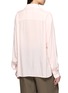 Back View - Click To Enlarge - BAZISZT - Tinees Floral Beaded Appliqué Embroidered Cotton Shirt