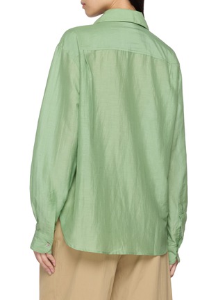 Back View - Click To Enlarge - BAZISZT - Ming Floral Appliqué Shirt