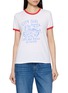 MOTHER The Lil Goodie Ringer Pizza Graphic Cotton T-Shirt