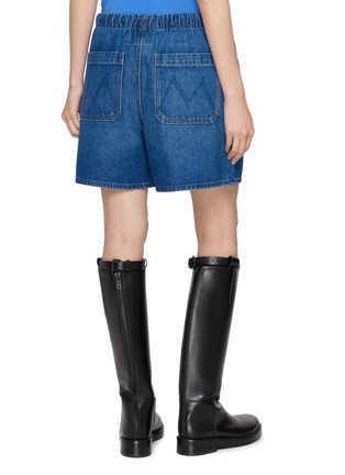 Back View - Click To Enlarge - MOTHER - The Buffet Bermuda Cotton Denim Shorts
