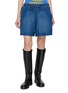 MOTHER The Buffet Bermuda Cotton Denim Shorts