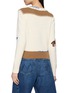 Back View - Click To Enlarge - MOTHER - The Shrunken Cropped Crewneck Cotton Blend Knit Sweater