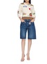 Figure View - Click To Enlarge - MOTHER - The Shrunken Cropped Crewneck Cotton Blend Knit Sweater