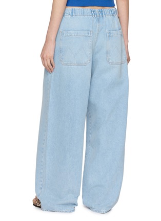 Back View - Click To Enlarge - MOTHER - The Buffet Nerdy Elasticated Drawstring Waistband Cotton Blend Jeans