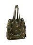Detail View - Click To Enlarge - BAZISZT BAGS - Scout Patch Embellished Canvas Tote