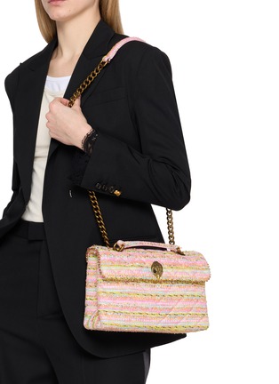 Figure View - Click To Enlarge - KURT GEIGER - Medium Kensington Tweed Shoulder Bag