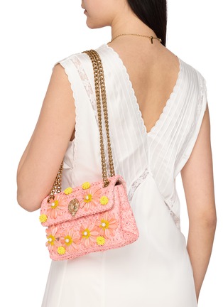 Figure View - Click To Enlarge - KURT GEIGER - Mini Kensington Raffia Shoulder Bag