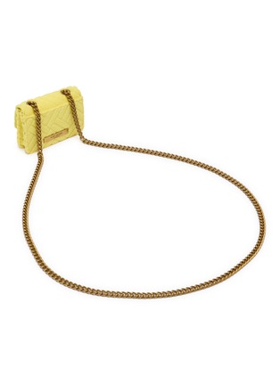 Detail View - Click To Enlarge - KURT GEIGER - Micro Kensington Towelling Crossbody Bag