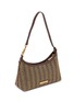 Detail View - Click To Enlarge - KURT GEIGER - Mini Kurt Fringe Crystal Embellished Comb Fabric Shoulder Bag