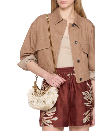 Figure View - Click To Enlarge - KURT GEIGER - Small Chain Chelsea Shoulder Bag