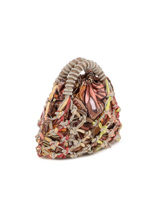 Detail View - Click To Enlarge - KURT GEIGER - Small Macrame Crystal Handbag